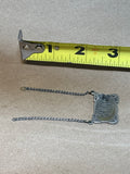 Sterling/Marcasite Buckle Pendant with Initials “WW” (AS IS)