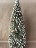 Flocked Christmas Tree With Acorns