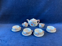 13 Piece Japanese Puppy Dog Picnic Miniature Tea Set