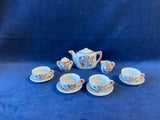 13 Piece Japanese Puppy Dog Picnic Miniature Tea Set