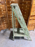 Rustic Distressed Painted Ladder Shelf