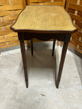 Lightweight Side Table with Basket Weave Texture on Table Top
