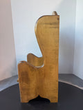 Hand Crafted Country Style Doll Wooden Wingback Chair