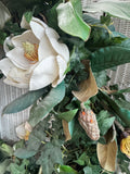 XL Faux Magnolia Wreath