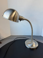 IKEA Brushed Nickel Gooseneck Adjustable Desk Lamp (WORKS)