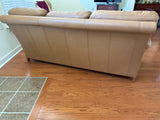 Southern Lights Trading Co. Tan Leather Sofa ***HEAVY ITEM***READ DETAILS ON PICK UP POLICY***