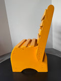 Mustard Yellow Painted Vintage Wooden Child’s Chair