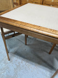 Vintage Stakmore Folding Card Table with (3) Folding Chairs