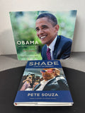 Pair of Obama Photography Books by Pete Souza: Intimate Portrait & Shade