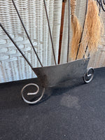 Pair of Lightweight Floral Urn Metal Scroll Wall Decor