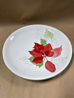 Watercolor Block Bernarda Poinsettia Platter