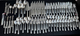 103-Piece Heirloom Damask Rose Sterling Silver Flatware Set