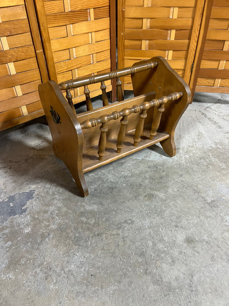 Sturdy Wooden Magazine Rack
