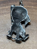 Necklace with Pewter Dog Pendant