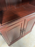 Particle Board Bookcase with Cabinet
