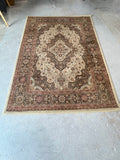 Medallion Kashan Rug, 7'6" x 5'4"