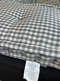 Ballard Designs Country Style Beige & Black Gingham Bench Cushion