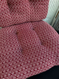 4-Piece Cynthia Rowley Red & White Patterned Chair Pads