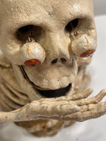 Cast Iron Mechanical Skeleton Bank - Eyes Pop Out When Coin Inserted