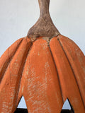 Rustic Distressed Wooden Block Jack O’ Lantern Decor