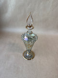 Egyptian Style Glass Perfume Bottle - Floral Etched (A)