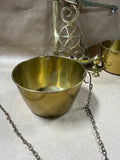 Colonial Williamsburg Brass Wall Hanging Scales Of Justice AS IS