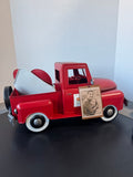 Zaer LTD Red Decorative Metal Pickup Truck Valentines Decor