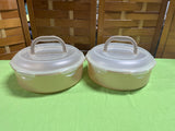 Lock & Lock Pair of Round Plastic Food Storage Containers