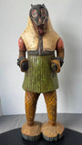 Gouro Vintage Wooden Zamble Mask Statue
