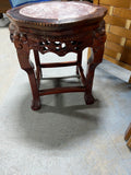 Marble Top Carved Side Table