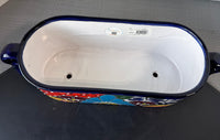 Blue Orange Pottery Talavera Cradle Planter