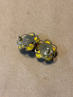 Yellow Flower Earrings