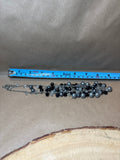 Black, Silver & Clear Beaded Necklace