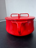 Dansk Købenstyle Red Enamel Dutch Oven