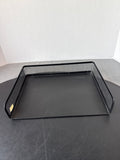 Mesh Letter Tray And Metal Wire Basket With Handles - 2 Pieces