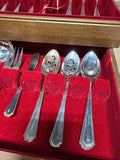 Oneida Silversmith Flatware Set With Case - 72 Pieces