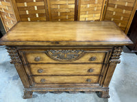 Vanguard Furniture Carved Three Drawer Dresser ***HEAVY ITEM***