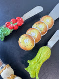 4-Piece Boston Warehouse Food Motif Spreaders (C)