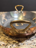 Williams Sonoma 10” Copper (Tin Lined) Oval Gratin Pan