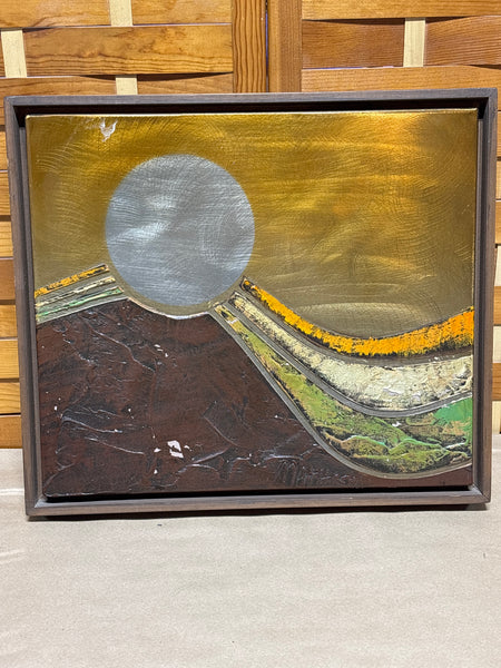 Vintage Metal Art by Mathison; Signed (AS IS)