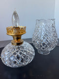 Waterford Crystal Vintage Electric Hurricane Lamp (WORKS)
