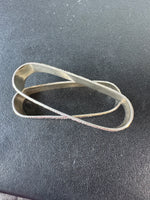 2-Piece Engraved Sterling Silver Napkin Rings