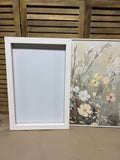 Pair of Muted Wildflower Canvas Art Prints