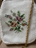 JR Florida Floral Needlepoint Handbag