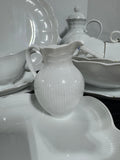 33-Piece Kaiser Germany Romantica All White Scalloped China Set