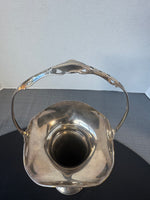 M. Fred Hirsch Sterling Silver Engraved Weighted Trumpet Vase with Handle