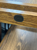 American Oak Beverage Cart on Casters