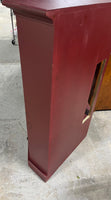 Red Painted Corner/TV Cabinet***HEAVY ITEM***