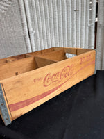 (B) 5-Slot Vintage Coca Cola Wooden Crate (2 AVAILABLE—PRICED INDIVIDUALLY AT $25 EACH)