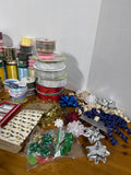 Assorted Lot Of Ribbons And Bows